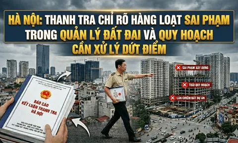 Hà Nội: Thanh tra chỉ rõ hàng loạt sai phạm trong quản lý đất đai và quy hoạch cần xử lý dứt điểm
