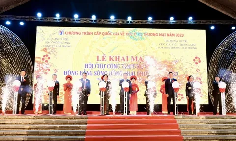 Khai mạc Hội chợ Công Thương vùng Đồng bằng sông Hồng - Hải Phòng năm 2023