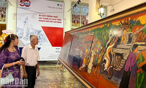 Triển lãm mỹ thuật "50 năm thống nhất - Xây dựng và phát triển Thành phố Hồ Chí Minh"