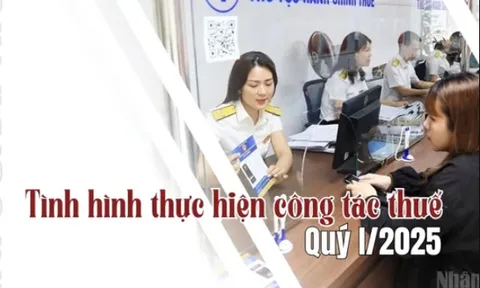 [Infographic] Tình hình thực hiện công tác thuế quý I/2025